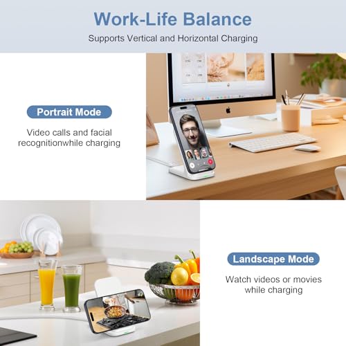 Samsung Wireless Fast Charging Station Foldable Desk Phone Charger Stand