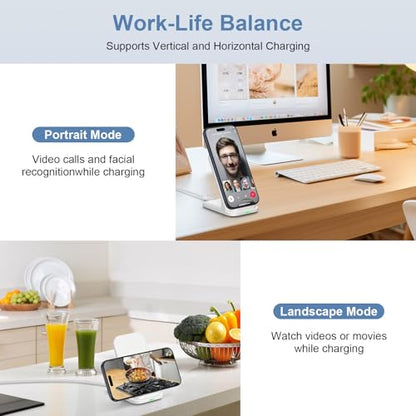 Samsung Wireless Fast Charging Station Foldable Desk Phone Charger Stand