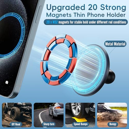 Car Vent Metal Magnetic Phone Mount Compatible with 2021-2026 Ford F-150 - size: Magnetic