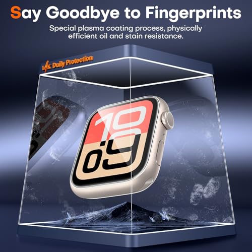 LK LϟK [6 pack] for Apple Watch SE/Series 6/5/4 Screen Protector 40mm - size: Series SE3/SE/6/5/4 40mm Protector