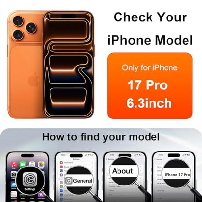 OneFish for iPhone 17 Pro Screen Protector 6.9 inch HD Clear | Tempered Glass Full Coverage , 9H Hardness Scratch Resistant , Anti-Fingerprint ， Easy Installation , 2 Pack - size: iPhone 17Pro