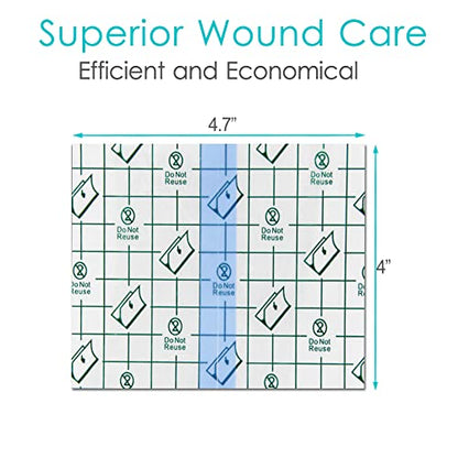 50Pcs Waterproof Shower Protector Bandage 4x4.7 inch for Chest Chemo Port Dialysis Catheter Shower Cover Hemodialysis Surgery Incisions Guard Bath Patch Transparent Film Clear Adhesive Wounds Dressing - size: 4x4.7 Inch (Pack of 50)