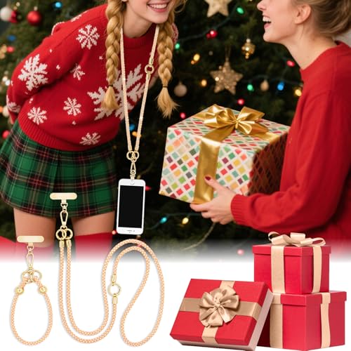 ABJFJE Crystal Phone Lanyard Crossbody & Wrist Strap Phone Strap Crossbody & Wrist Lanyard Anti Theft Phone Strap for Women - color: Orange