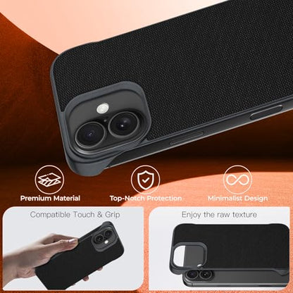 Phone Case Crafted for iPhone 17 Pro,Black - color: Black, size: iPhone 17
