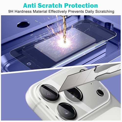 PEHAEL for iPhone 17 Pro Privacy Screen Protector+Camera Lens Protector