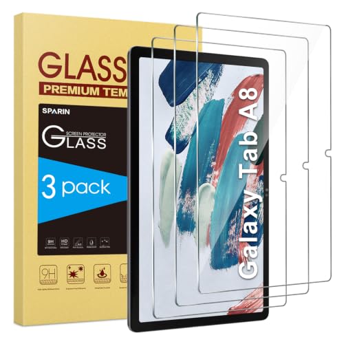 SPARIN 3 Pack Screen Protector for Samsung Galaxy Tab A8 10.5 Inch 2022 - size: Galaxy Tab A8 10.5"