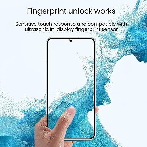 Galaxy S22 Plus Privacy Screen Protector Soft Film 2 Pack and Tempered Glass Camera Lens Protector 1 Pack, Case Friendly Support in-Screen Unlock, 2 Way Anti Spy Privacy Protection for - size: S22 Plus