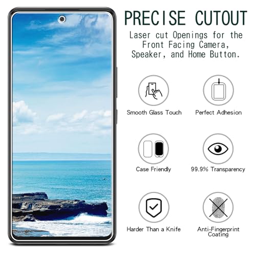 KAREEN Screen Protector for Samsung Galaxy A53 5G Tempered Glass Film - size: [Regular]Samsung A53