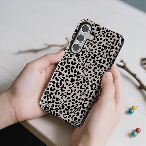 Case Compatible with Samsung Galaxy S24, Hybrid 2-Layer Hard Shell Protection Case, Shockproof Protective Tough Phone Cover, Animal Leopard Print - color: Animal Leopard Print, size: Samsung Galaxy S24