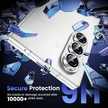 Tensea Camera Lens Protector Compatible for Samsung Galaxy Z Fold 7/8 Ultra - color: Silver