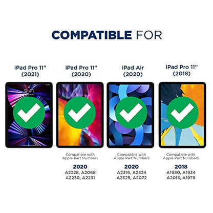 Tech Armor for iPad Pro 11 (2020, 2018), Anti-Glare Screen Protector 2 Pack