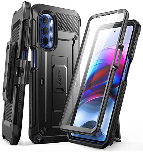 SUPCASE for Moto G Stylus 5G Case (2022) with Screen Protector &Stand,Black | Built-in Kickstand, 360° Rotating Belt Clip, Heavy Duty Rugged Phone Case, Military-Grade Protection, Unicorn Beetle Pro