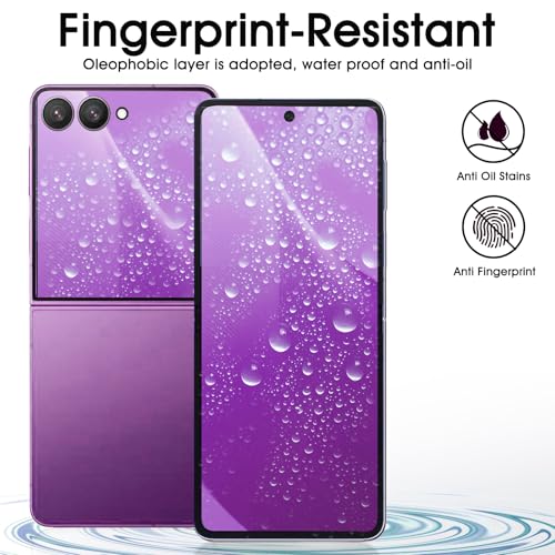 2 Sets Privacy Screen Protector for Samsung Galaxy Z Flip 7 6.9" - size: Samsung Galaxy Z Flip 7