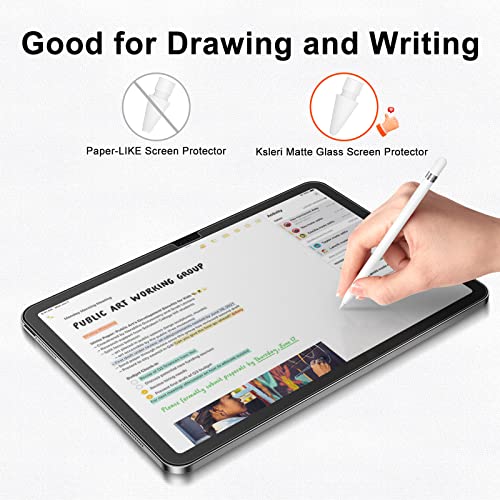 2 Pack Matte Glass Screen Protector for iPad A16 11 Inch (2025 11th Generation) / iPad 10th Generation 10.9” 2022 (Not Privacy) Anti Glare Anti Fingerprint Tempered Glass with Alignment Frame - size: iPad 11th 11"/10th 10.9"