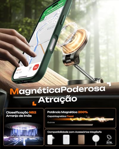 TOCOL for iPhone 17 Case, Compatible with MagSafe, Alpine Green - color: Alpine Green, size: Iphone 17