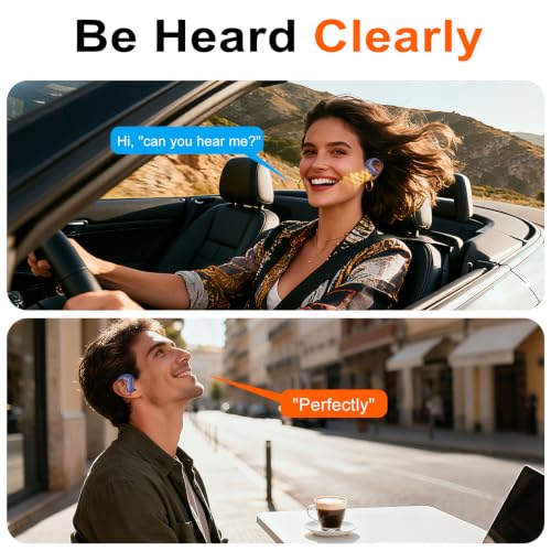 kurdene Open Ear Buds Wireless Earbuds 5.4 Bluetooth Headphones - color: Blue