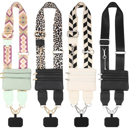 4 Pack Clip and Go Strap for Phone with Wallet,Classic - style: Classic