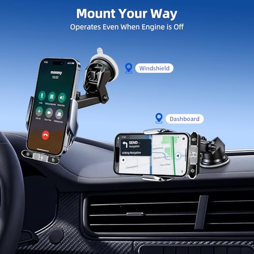 Car Phone Holder,Car Mount Charger,15W Wireless Charging & 10W Magnetic Charging(3 Connectors),Auto-Clamping Hands Free,Suction Cup Mount for Windshield,Mirror & Screen,Car Accessories & Gift - size: Universal | 3in1 Charging