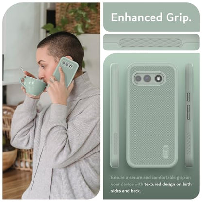 TUDIA for Google Pixel 10a Case (2026) - [MergeGrip] Dual Layer Heavy Duty Slim [Military Grade Drop Tested] Shockproof Protective Pixel 10A Phone Cases - Green Lily - color: Green Lily, size: Pixel 10a Standard