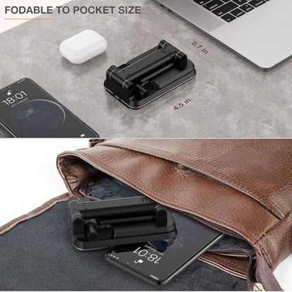 Dual 10W Wireless Charger Fast Foldable Compatible with Samsung Galaxy S25 Ultra, Stand 2-Coils Charging Pad Slim