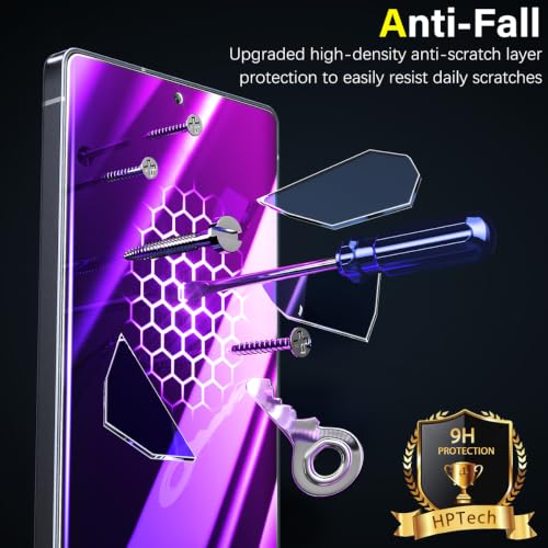 2 Pack Privacy Screen Protector for Moto G 5G 2025/2026/G Play 2026 - color: Purple