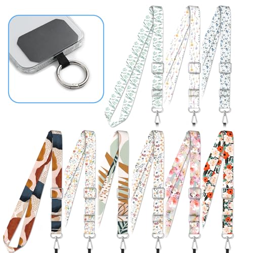 2 Pack Phone Lanyard Cell Phone Lanyard Crossbody Adjustable Phone Strap for Use Around the Neck Cell Phone Lanyard - color: Marble Stripe