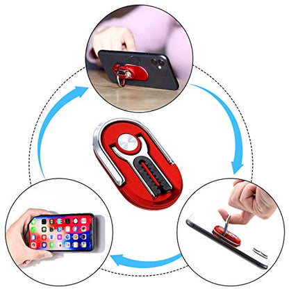 Frienda 6 Pcs 3-in-1 Mobile Phone Holder Car Vent Clip Ring Holder