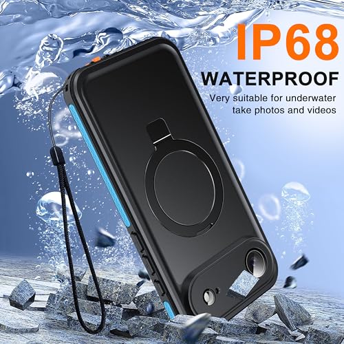 Oterkin Magnetic Stand for iPhone Air Case Waterproof IP68, Blue - color: Blue, size: iPhone Air 6.5''