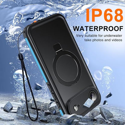 Oterkin Magnetic Stand for iPhone Air Case Waterproof IP68, Blue - color: Blue, size: iPhone Air 6.5''