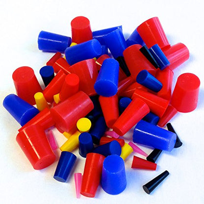 High Temp Masking Supply 160 Piece Silicone Rubber Plug and Cap Set