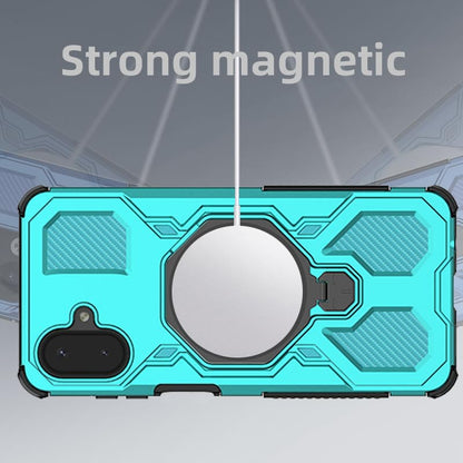 Asuwish Phone Case for Samsung Galaxy A07 4G with Tempered Glass Screen Protector Cover and Magnetic Ring Holder Kickstand Protective Hard Mobile Hybrid Cell Accessories AO7 A 07 Women Men Teal