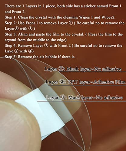 Screen Protector for Omega x Swatch Speedmaster Moonswatch, Hydrogel TPU Soft Film for Acrylic Crystal (10)