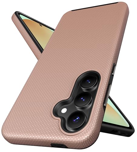 SSLOTSCASE for Samsung Galaxy S24 FE Case, Rose Gold | Support Wireless Charging, Thin Lightweight Durable Sturdy Matte Protective Case Cover for Galaxy S24 FE 2024 - color: Rose Gold, size: S24 FE