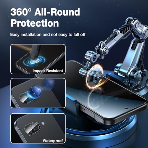 LK 2+2 Pack for Google Pixel 9a Screen Protector + Camera Lens Protector - size: Pixel 9a
