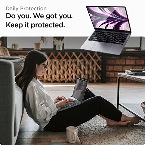 Spigen GlasTR Slim Screen Protector for MacBook Air 13" M2-M5 (2022-2026) | 9H+ Tempered glass, Scratch resistance, GlasTR Slim, Lab-tested 100% clarity, Precise cutout, Case-friendly, 1Pack - size: 13 inch