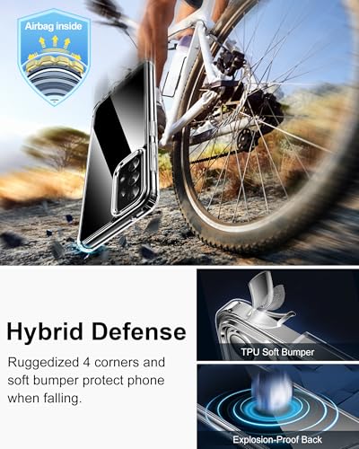 HOOMIL Case for Samsung Galaxy A52/A52s 5G, Non-Yellowing, Drop Protection, Anti-Scratch Transparent Hard Back Phone Cover - Crystal Clear - color: Clear, size: A52/A52s 5G