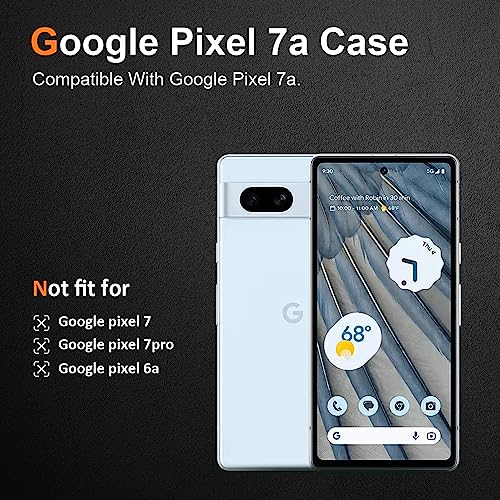 Silicone Clear for Google Pixel 7A Case, Ultra Thin with Comfort Grip | Soft Slim-Fit TPU Pixel 7A Phone Cover,Non-Slip,Shockproof Protection,Scrath-Resistant - size: Pixel 7a case