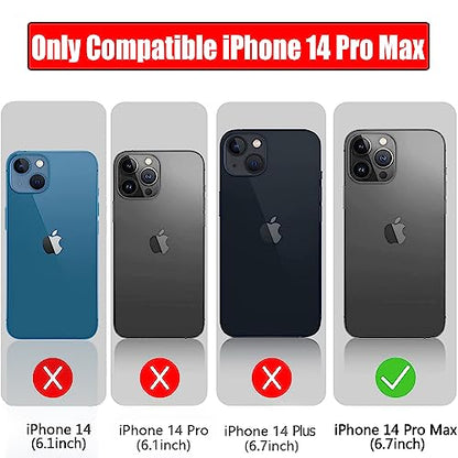 Battery Case for iPhone 14 Pro Max, 12000mAh High Capacity Smart Portable Charger Case Rechargeable Battery Pack Charging Case with Wireless Charging Compatible with iPhone 14 Pro Max (6.7 inch)-Black - size: iPhone 14 Pro Max
