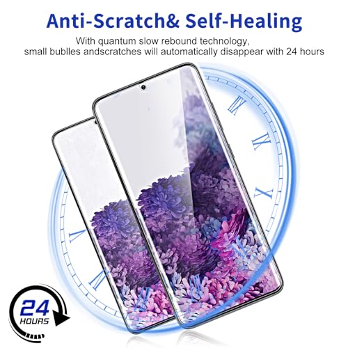 3 Pack Screen Protector for Samsung Galaxy S20 Plus [Not Glass], Support Fingerprint Unlock Flexible TPU Film, Touch Sensitive, Anti-Scratch, Full Coverage