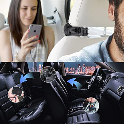 OHLPRO Multi Car Retractable Backseat 3 in 1 Car Charging Station, 2 Pack - size: 2 Pack | 3-IN-1 Charging Station