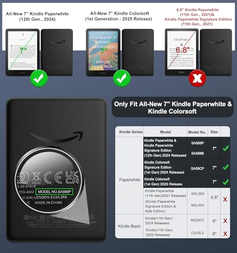 MoKo 2 Pack Temper Glass+1 Pack Anti-Glare Screen Protector for 7" E-Reader - size: 2+1 Pack