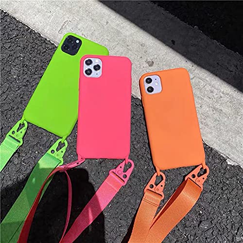 Compatible with iPhone 6/7/8/SE2/SE3,Crossbody Phone Case with Lanyard Cute Soft Silicone Case with Adjustable Shoulder Strap Shockproof Protector Compatible with Women Girls Rose Red - color: Rose Red, size: iPhone 6/7/8/SE2/SE3