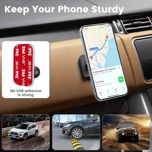 OHLPRO for MagSafe Car Mount Charger iPhone Wireless Car Charger, Red - color: Red