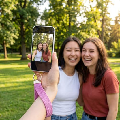 Bememo 3 Pcs Phone Wrist Strap - color: Pink, Light Purple, Dark Purple
