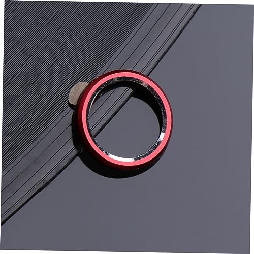 3pcs Metal Camera Lens Protector for Scratch Easy Application Compatible Coverage Lens Guard Circle - color: Red