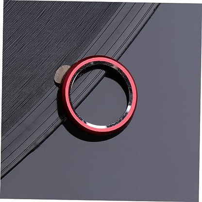 3pcs Metal Camera Lens Protector for Scratch Easy Application Compatible Coverage Lens Guard Circle - color: Red