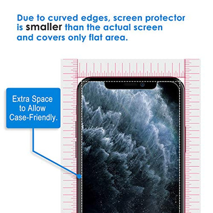 JETech Screen Protector for iPhone 11 Pro Max/Xs Max, 3-Pack | HD Clear, Face ID Compatible, Anti-Scratch Glass - size: iPhone 11 Pro Max/Xs Max