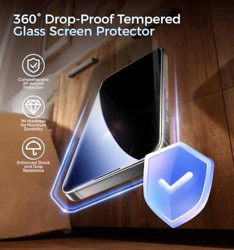 MAGIC JOHN Privacy 3rd Gen Upgraded for iPhone 15/16 Screen Protector - size: iPhone 16/15-6.1''