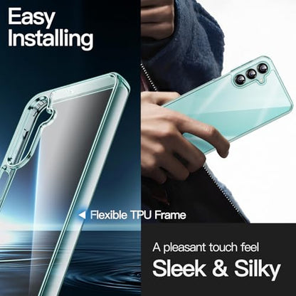JETech Case for Samsung Galaxy A16, Anti-Yellowing, Light Green | Shockproof Protection, Scratch Resistant Hard PC Back, Durable Transparent TPU Bumper - color: Light Green, size: Galaxy A16