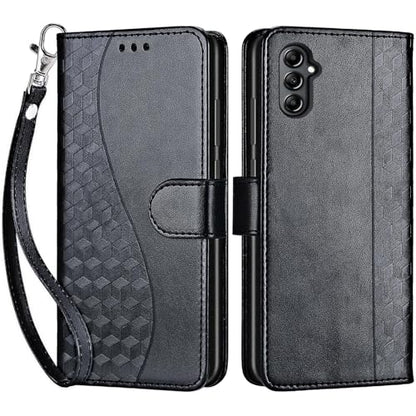 for Samsung Galaxy A14 5G Wallet case, Black | 3 Card Holders, Kickstand, Shockproof TPU Shell, PU Leather, Magnetic Closure, Protective Flip Folio Cover, Women - color: 3